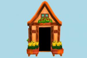 Garden House garden, barn, farm, house, town, country, home, building, build, residence, domicile, structure